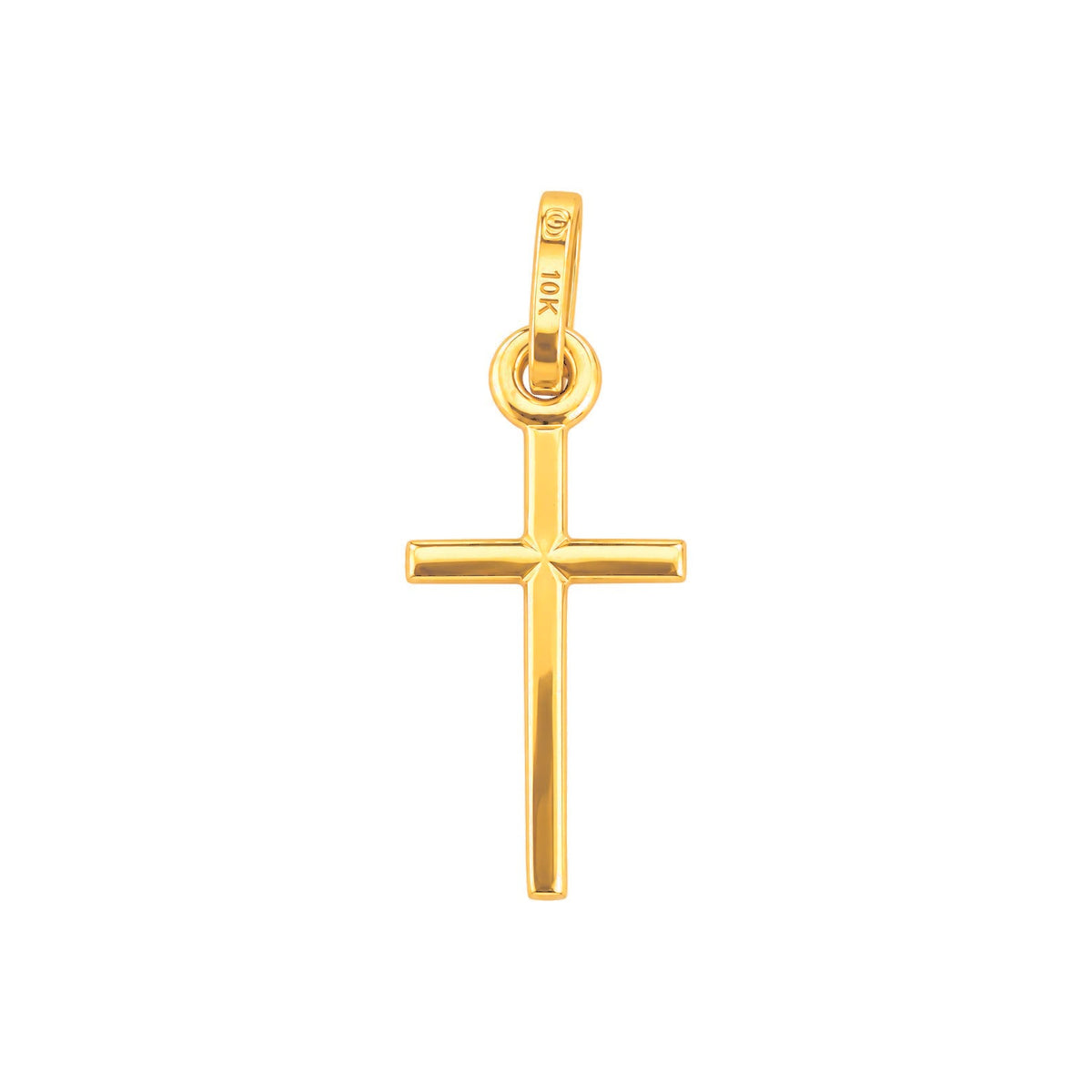 Dije Cruz Lisa Oro 10k