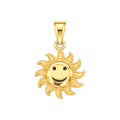 Dije Sol Sonriente Oro 10k