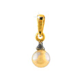 Dije Oro 14k Gota con Perla y Diamantes Naturales