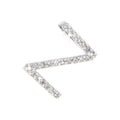 Dije Oro Blanco 14k Inicial con Diamantes Naturales
