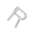 Dije Oro Blanco 14k Inicial Pavé con Diamantes Naturales