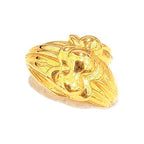Anillo de Dama Oro 10k Flor Pulida Abombada