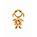 Dije Niña Oro 14k con Citrina