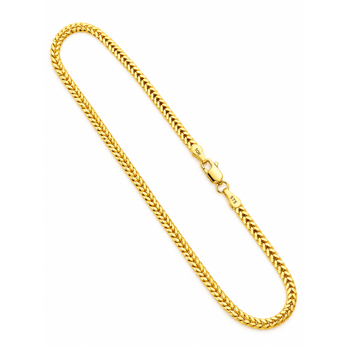 2.5mm Tobillera Oro 10k Franco Italiano