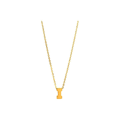 8mm Collar Oro 14k Inicial