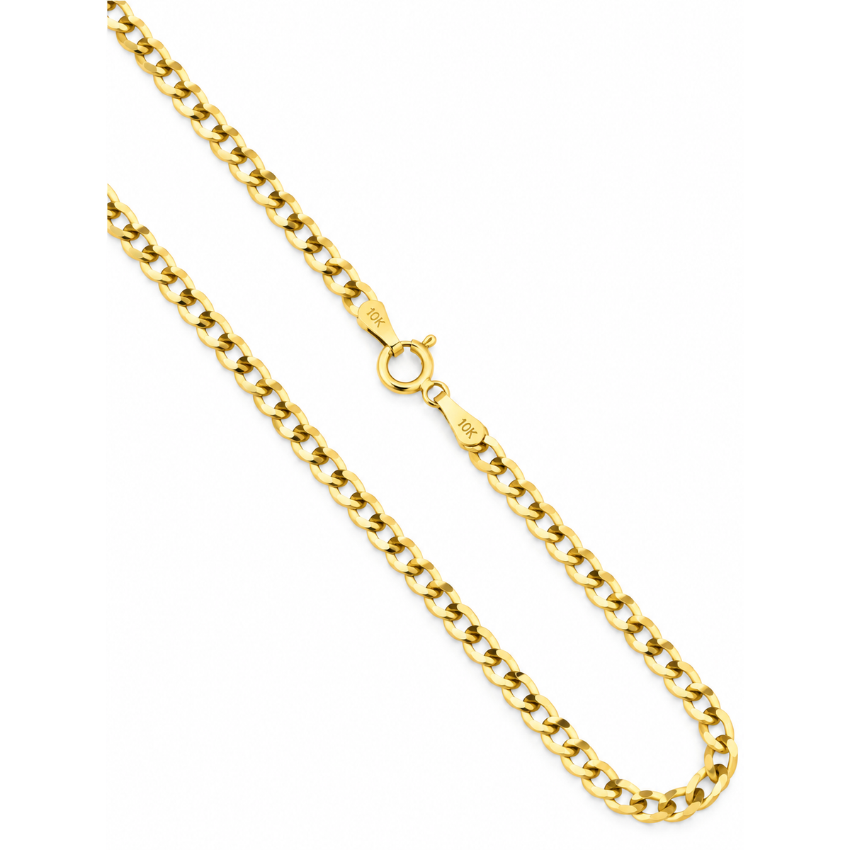 2.5mm Cadena Cubana Oro 10k 18 Pulgadas