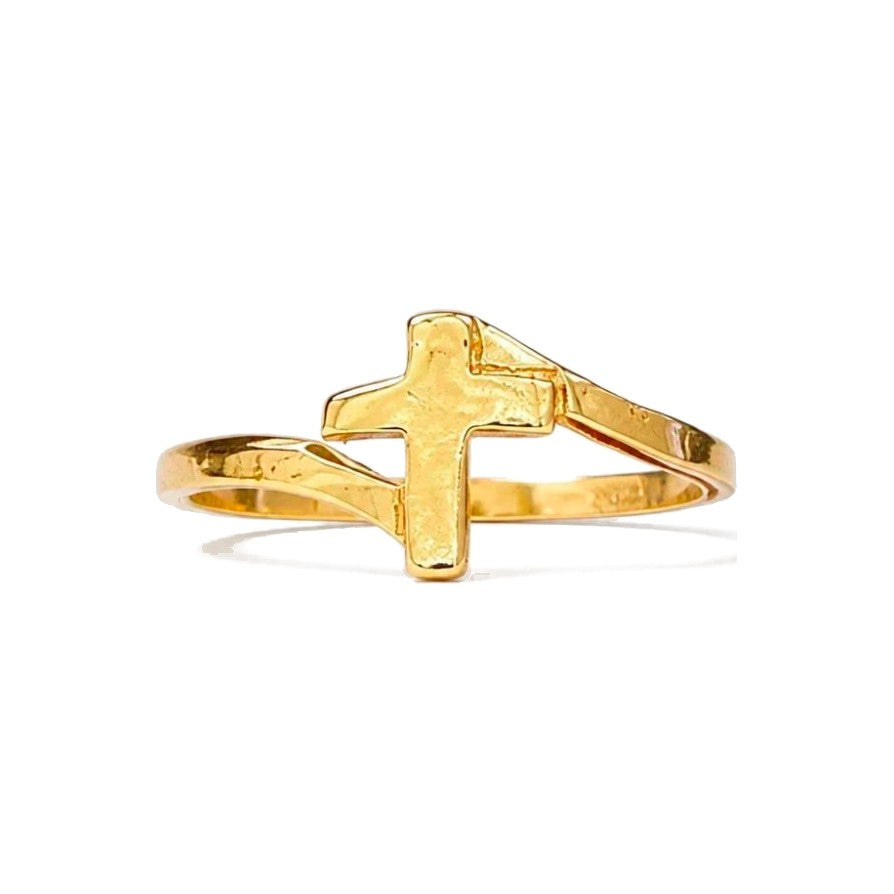 Anillo de Dama Oro 10k Cruz - Crea7 Jewelry (foto 1 de 2)