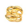Anillo de Dama Oro 10k Eslabones Tejidos