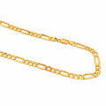 Cadena Oro 14k Figaro Semisólida 6.5mm