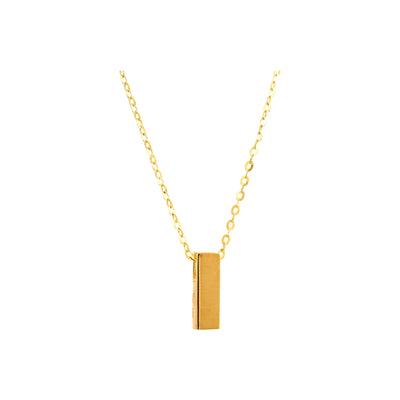 3x9mm Collar Oro 14k Barra