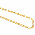 Cadena Oro 10k Figaro Semisólida 6mm