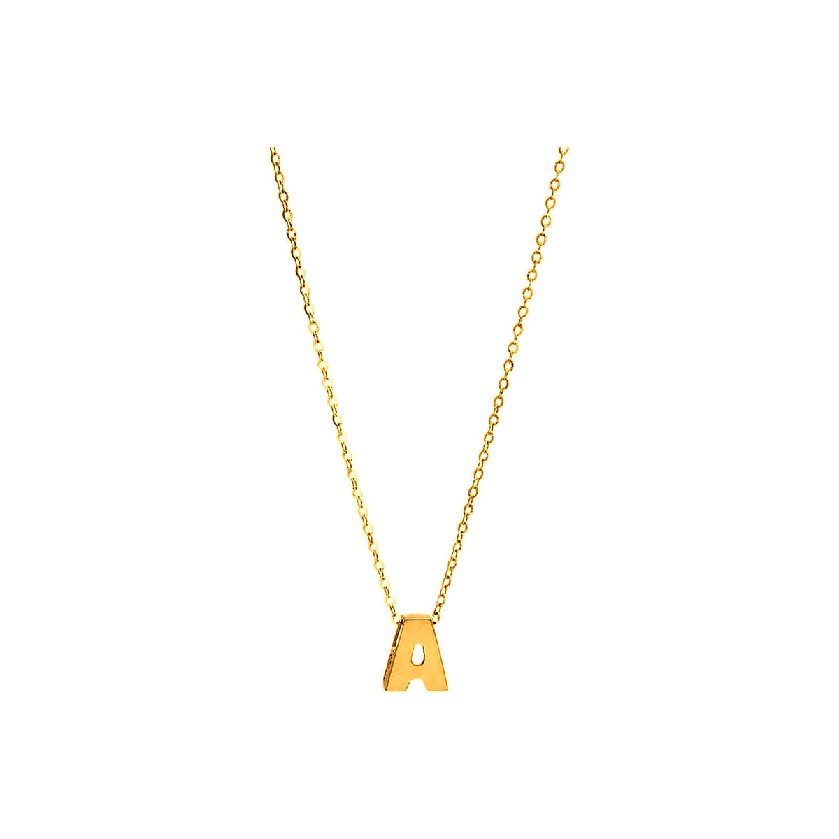 2.9mm Collar Oro 14k Inicial