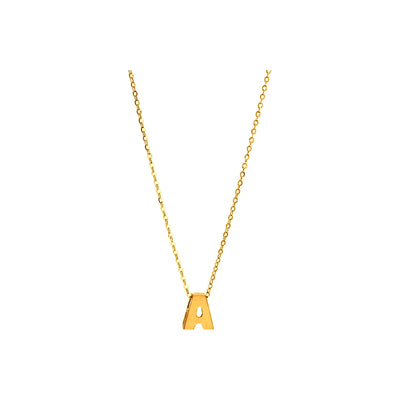 2.9mm Collar Oro 14k Inicial