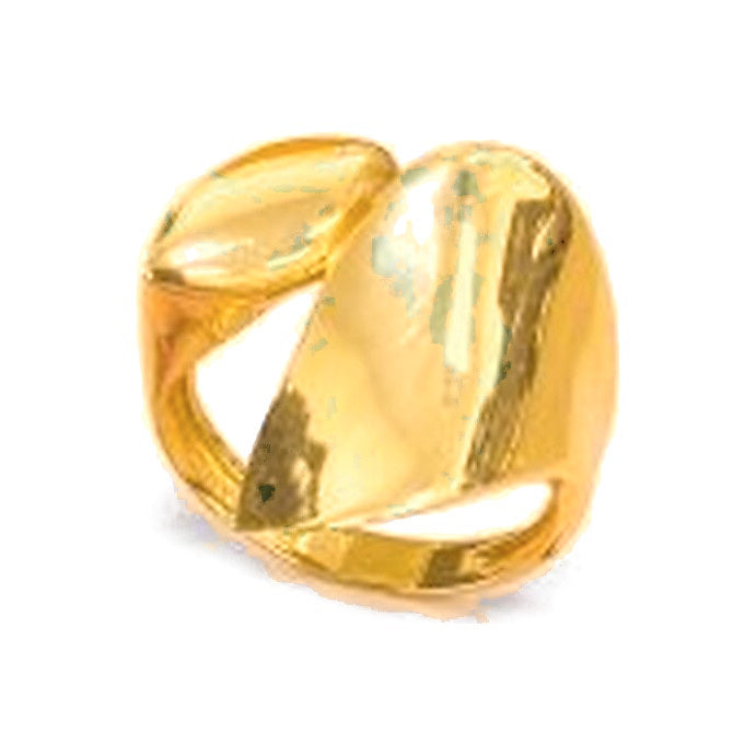 Anillo de Dama Oro 14k Pulido Envolvente