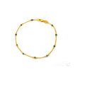 Brazalete de Dama Oro 14k Redondos con Esmeralda