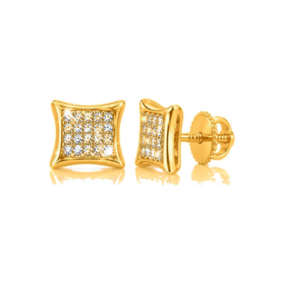 Aretes para Bebé Oro 10k Kite con Diamantes Naturales