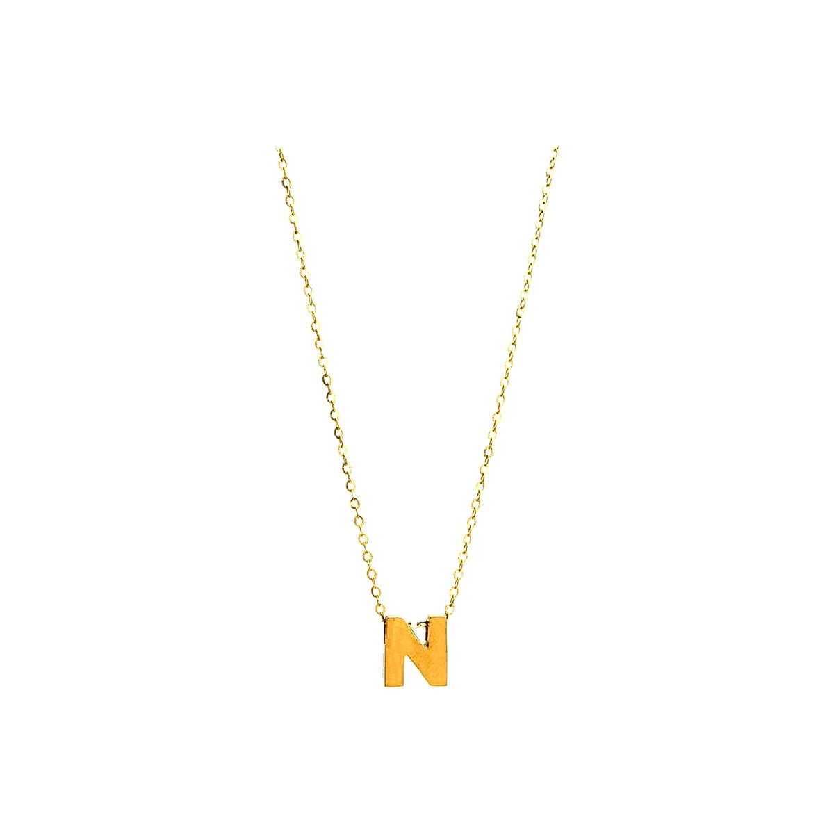 8mm Collar Oro 14k Inicial