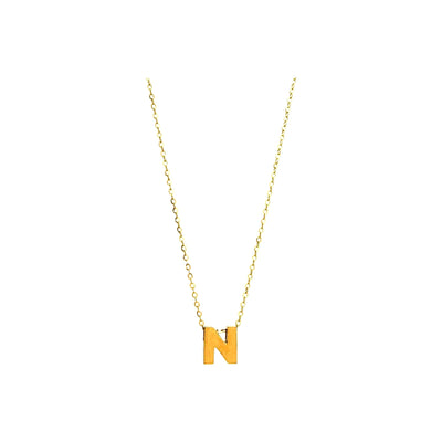 8mm Collar Oro 14k Inicial