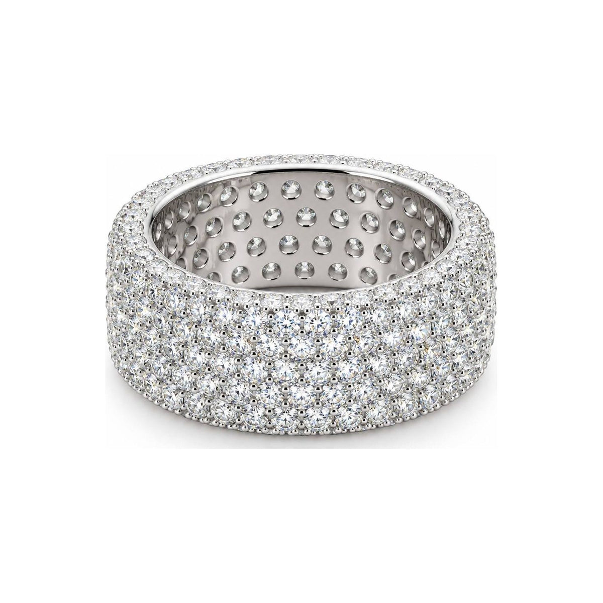 Anillo Domo Pavé Moissanite S925