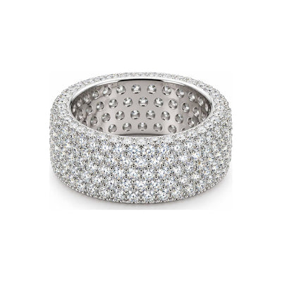Anillo Domo Pavé Moissanite S925