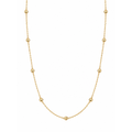 Cadena Oro 14k Bolitas Facetadas