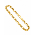 4.5mm Brazalete de Dama Oro 10k Rolo 8 Pulgadas