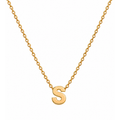 Dije Letra S Oro 10k Lisa II
