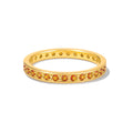 Anillo de Dama Oro 14k Eternity Circonios Naranja
