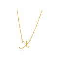 11mm Collar Oro 14k Inicial Pavé con Diamantes Naturales
