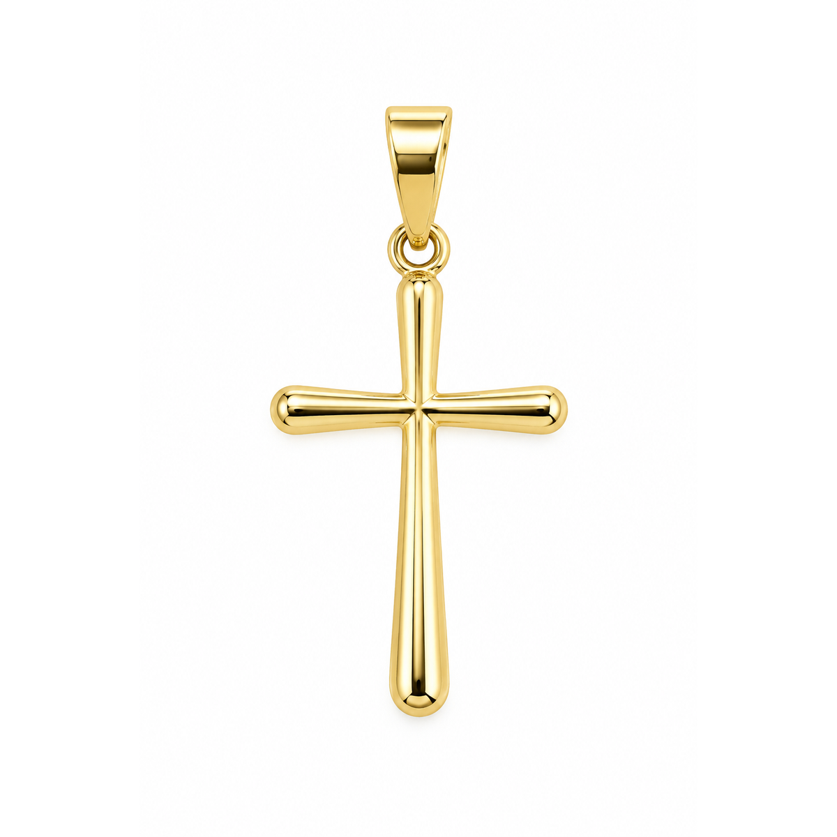 21mm x 14mm Dije Cruz Delgada Oro 10k