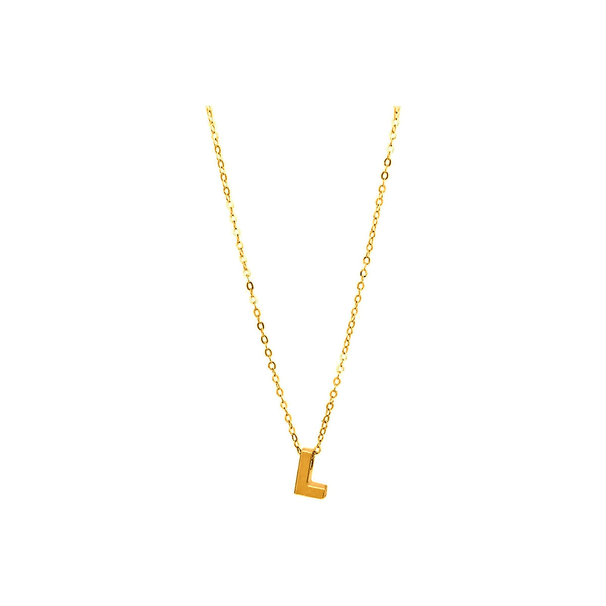 8mm Collar Oro 14k Inicial