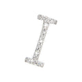 Dije Oro Blanco 14k Inicial con Diamantes Naturales