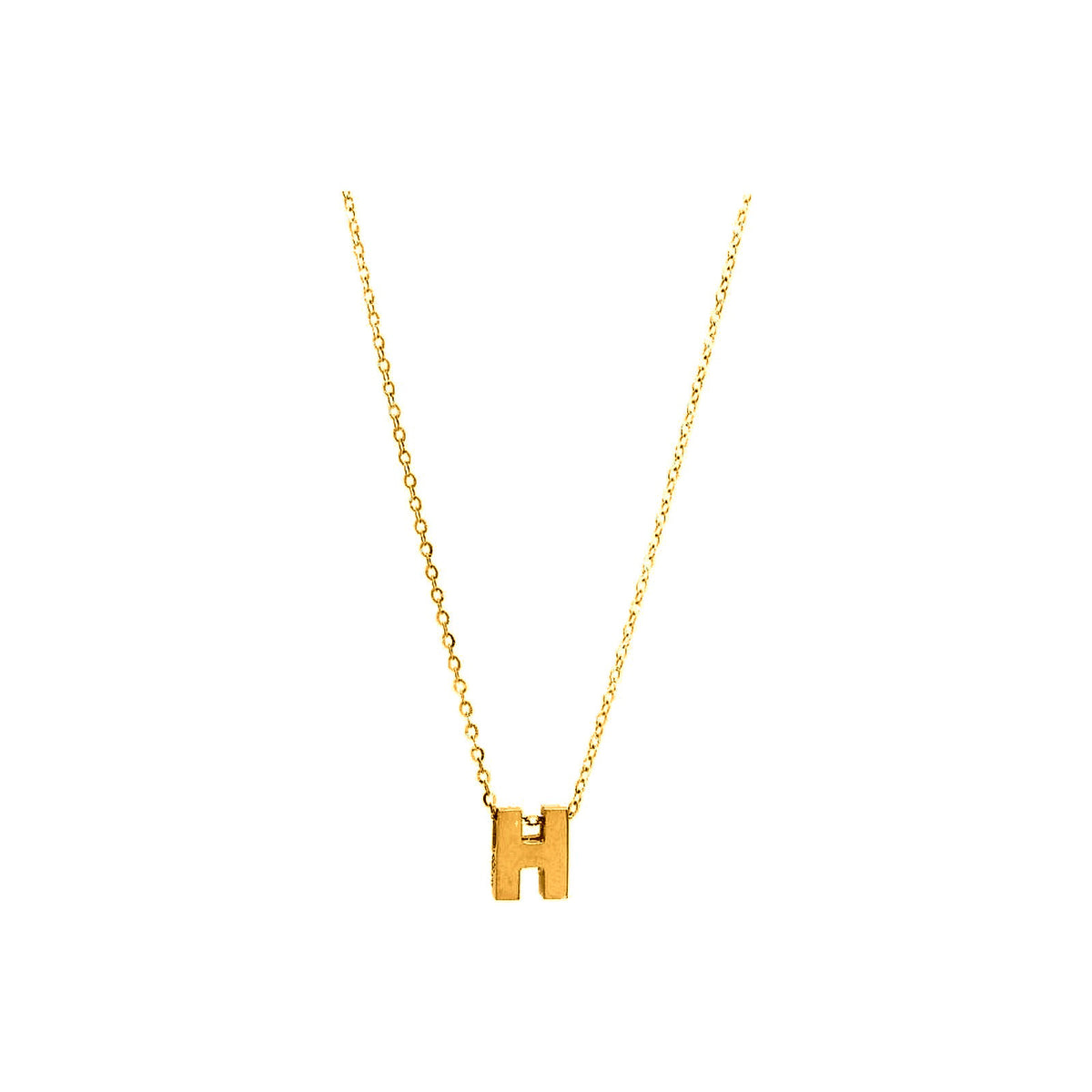 8mm Collar Oro 14k Inicial