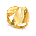 Anillo de Dama Oro 14k Placas Abstractas