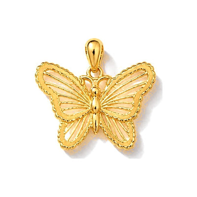 Dije Mariposa Oro 10k Calada