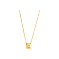 8mm Collar Oro 14k Inicial con Diamantes Naturales