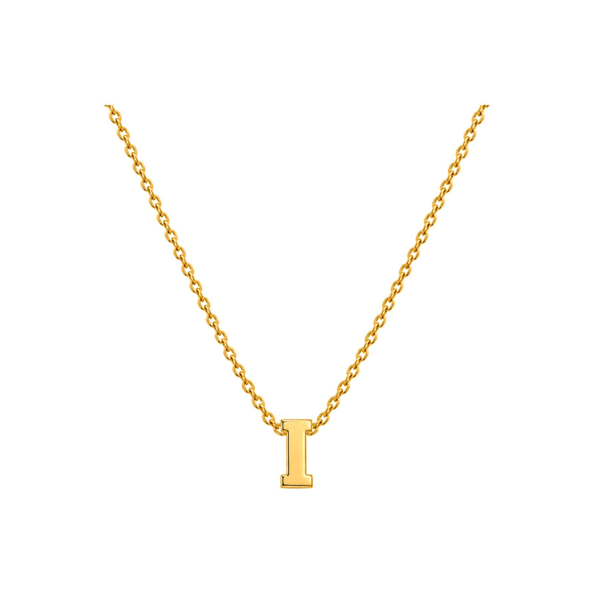 Dije Letra I Oro 10k Lisa