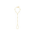 Clon de Mano Oro 14k con Circonios en Bisel