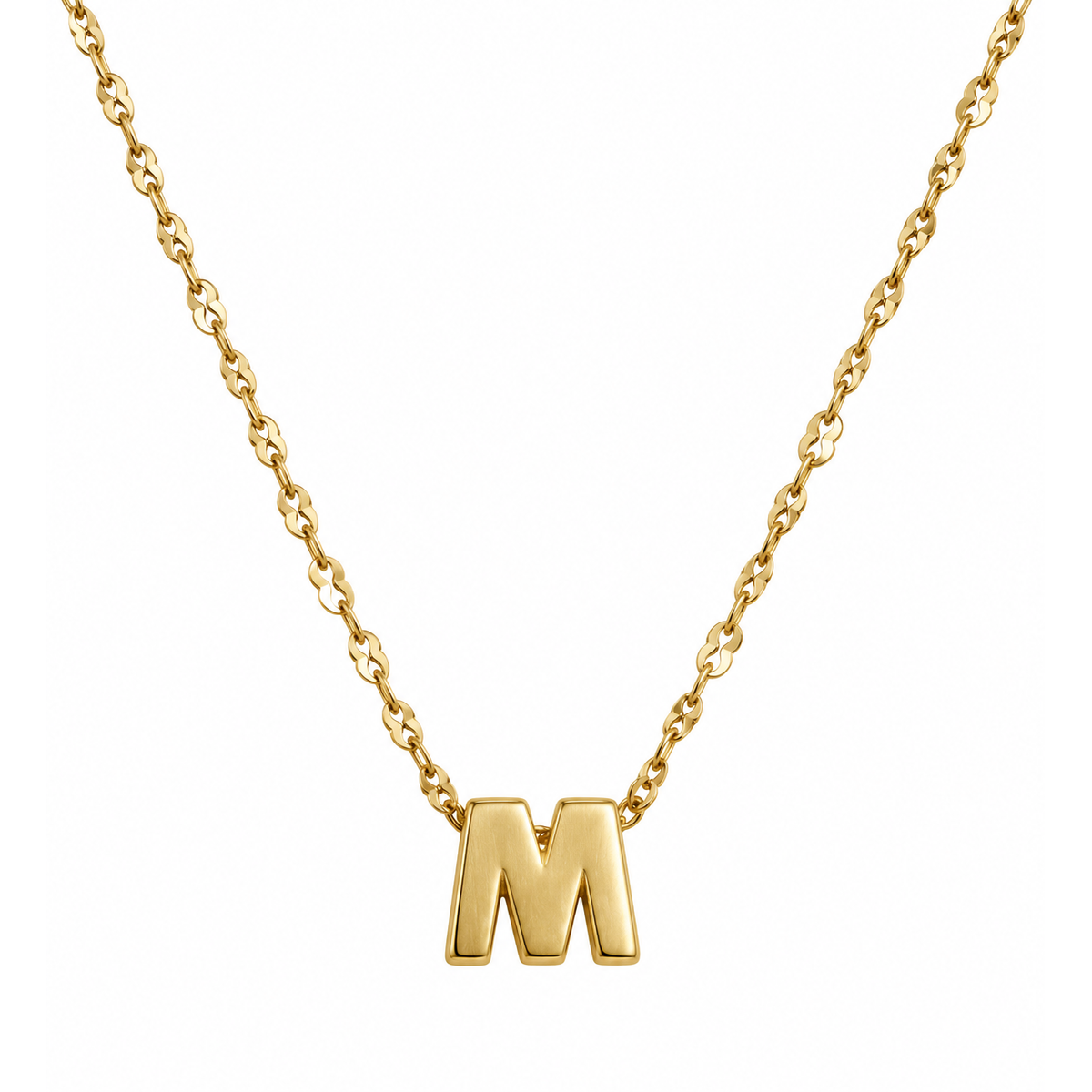 Dije Letra M Oro 18k Lisa Cadena Marinera