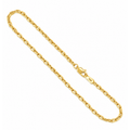 2.5mm Tobillera Oro 10k Marinera