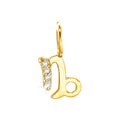 7x11mm Dije Oro 14k Pavé con Diamantes Naturales