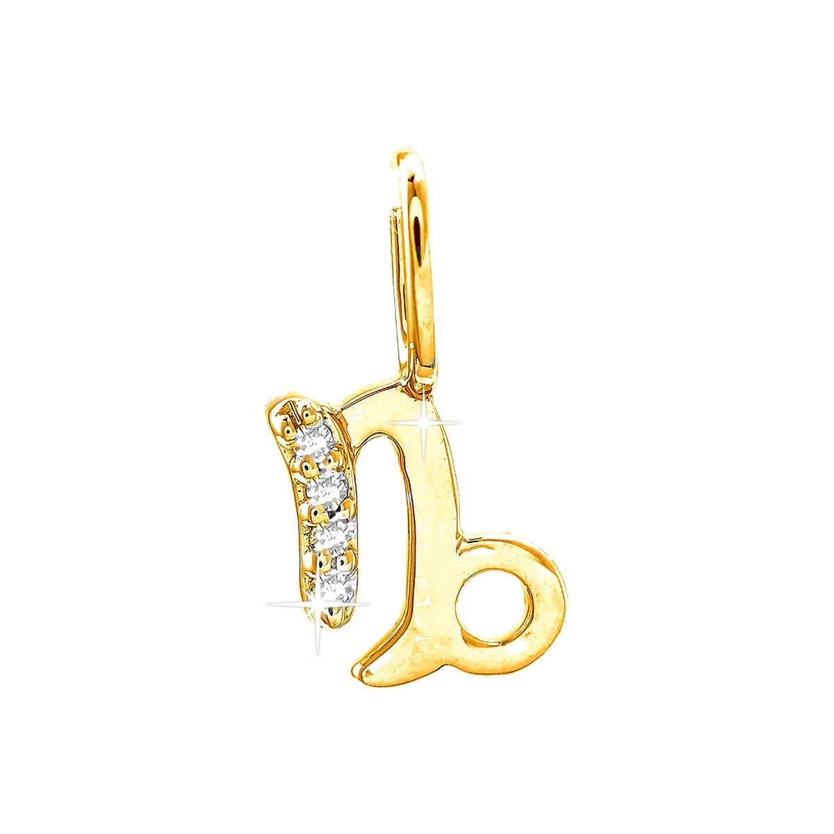 7x11mm Dije Oro 14k Pavé con Diamantes Naturales
