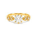 Anillo de Matrimonio Dama Oro 14k Solitario Ocho Garras