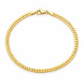 Brazalete Oro 10k Cubano Delgado