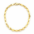 Brazalete Oro 14k Eslabones Ovalados