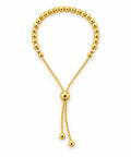 Brazalete Oro 14k Bolitas Ajustable