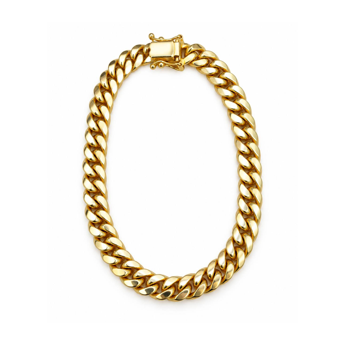 7mm Manilla Cubana Oro 14k
