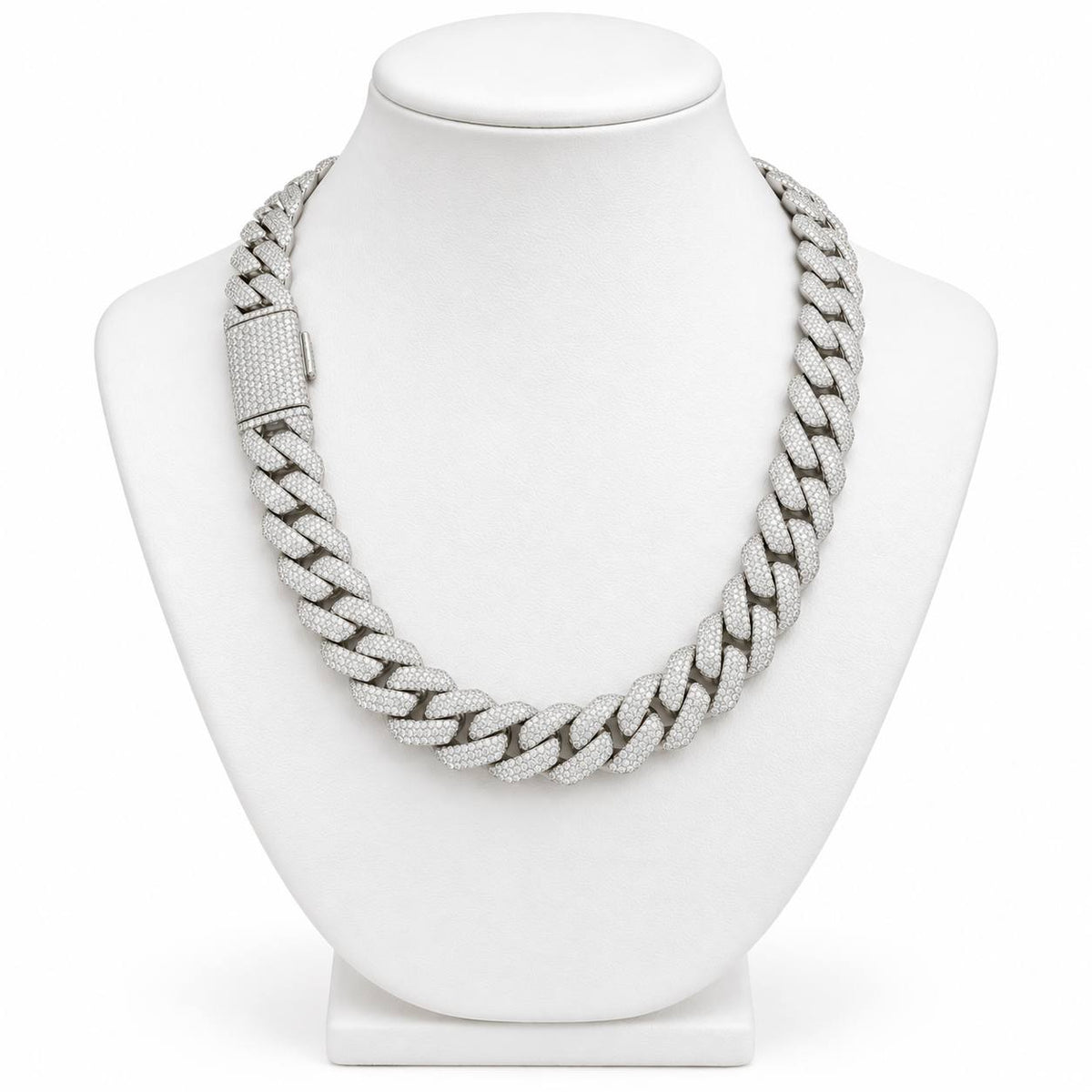 15MM Cadena Cubana Pavé Zirconia