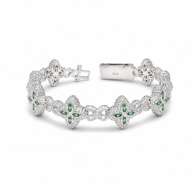 Manilla Flores Moissanite S925