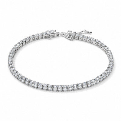 3MM Manilla Tenis Moissanite Zinc